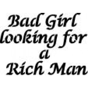 6210 bad girl looking for a rich man reusable stencil