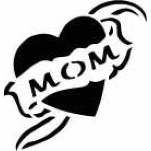6218 mom heart reusable stencil
