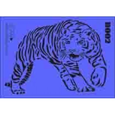 b02 xxl tiger stencil 250mm x 350mm