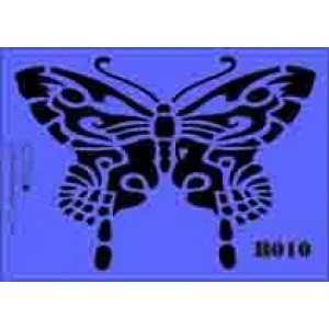 b10 xxl butterfly stencil 250mm x 350mm