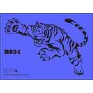 b24 xxl tiger stencil 250mm x 350mm