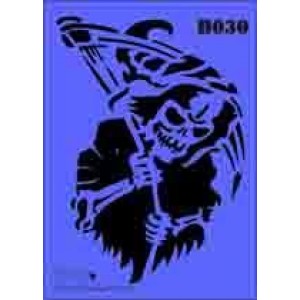 b30 xxl grim reaper stencil 250mm x 350mm
