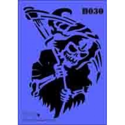 b30 xxl grim reaper stencil 250mm x 350mm