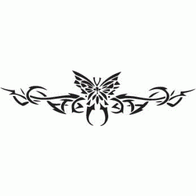 6111 butterfly band reusable stencil
