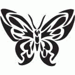 6112 butterfly reusable stencil