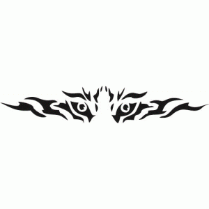 6119 tiger eyes band reusable stencil. backband , armband 