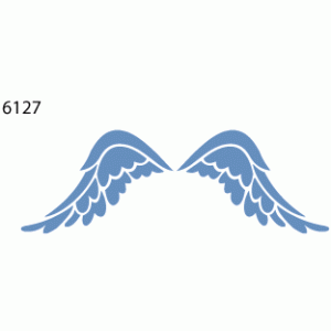 6127 wings reusable stencil