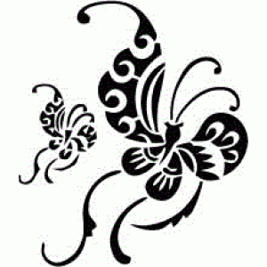 6133 butterfly reusable stencil