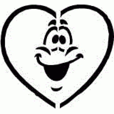 6139 smiley heart reusable stencil