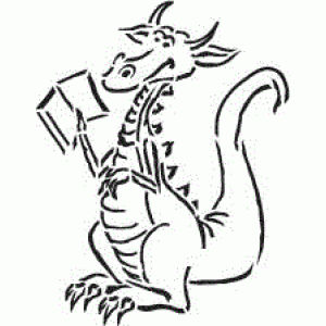 6141 book dragon reusable stencil