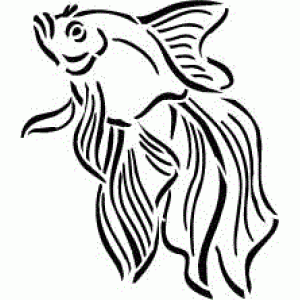6147 fish reusable stencil