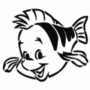 6152 cartoon fish reusable stencil