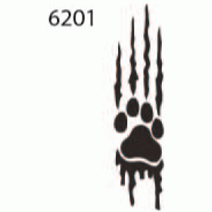 6201 Paw stencil