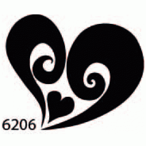 6206 reusable hearts / heart stencil