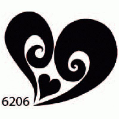 6206 reusable hearts / heart stencil