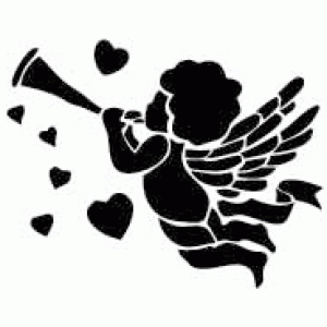6251 cherub / angel reusable stencil