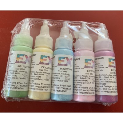 Airbrush FX discount pack of 5 pastel 30ml body paints