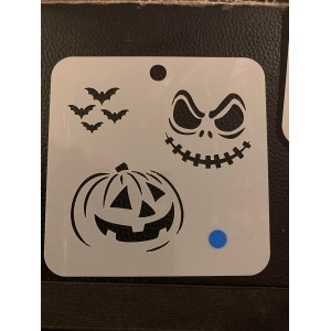 mixed halloween reusable  face painting stencil 