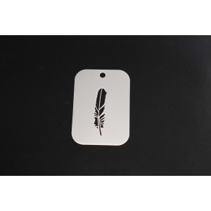 2153 Feather Re-Usable Stencil