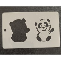 Cute panda with backing 