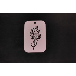3024 Henna Inspired Flower Re-Usable Stencil
