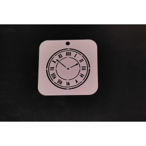 3025 Clock Re-Usable Stencil
