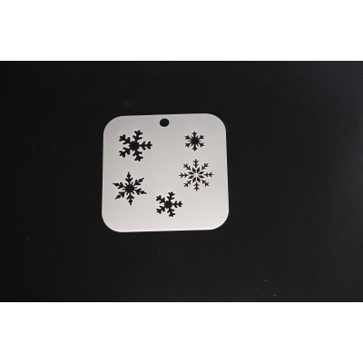 3049 Snow Flakes Re-Usable Stencil