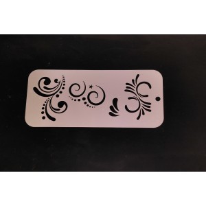 4029 Henna Inspired Swirls Re-Usable Stencil