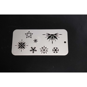 4044 Snow Flakes Re-Usable Stencil