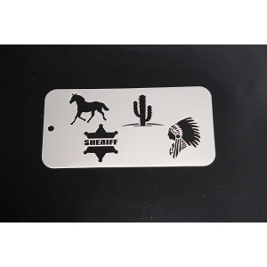 4046 Cowboys & Indians Re-Usable Stencil