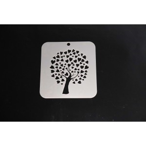 4069 Heart Tree Re-Usable Stencil