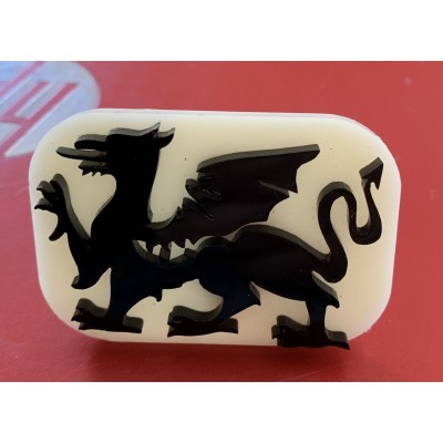 017 Welsh Dragon Glitter Stamp