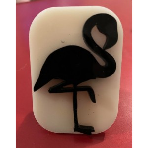078 flamingo reusable glitter stamp
