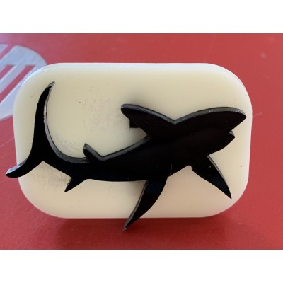 027 Shark Glitter Stamp