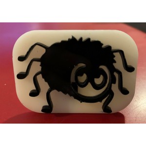 098 cute spider reusable glitter stamp