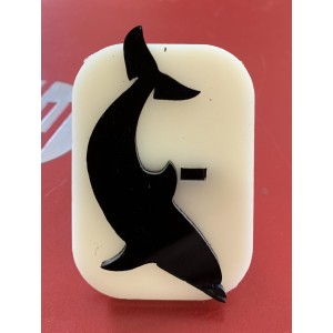 013 Dolphin 3 Glitter Stamp