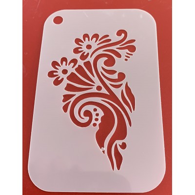 6281 henna inspired reusable stencil / stencils