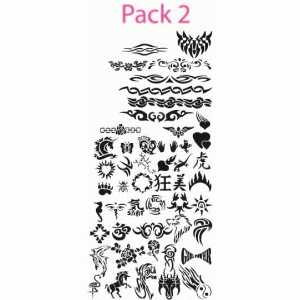 Discount pack of 50 re-usable stencils number 2