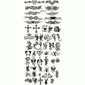 Discount pack of 50 re-usable stencils number 4
