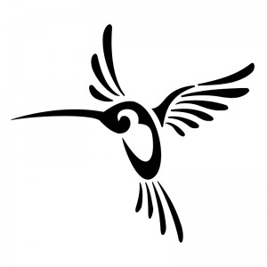 6021 humming bird re-usable stencil