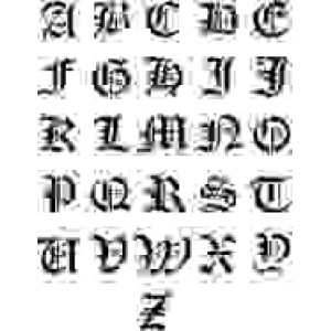 l057 old english alphabet stencil
