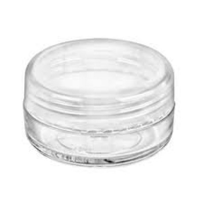 small empty glitter jar